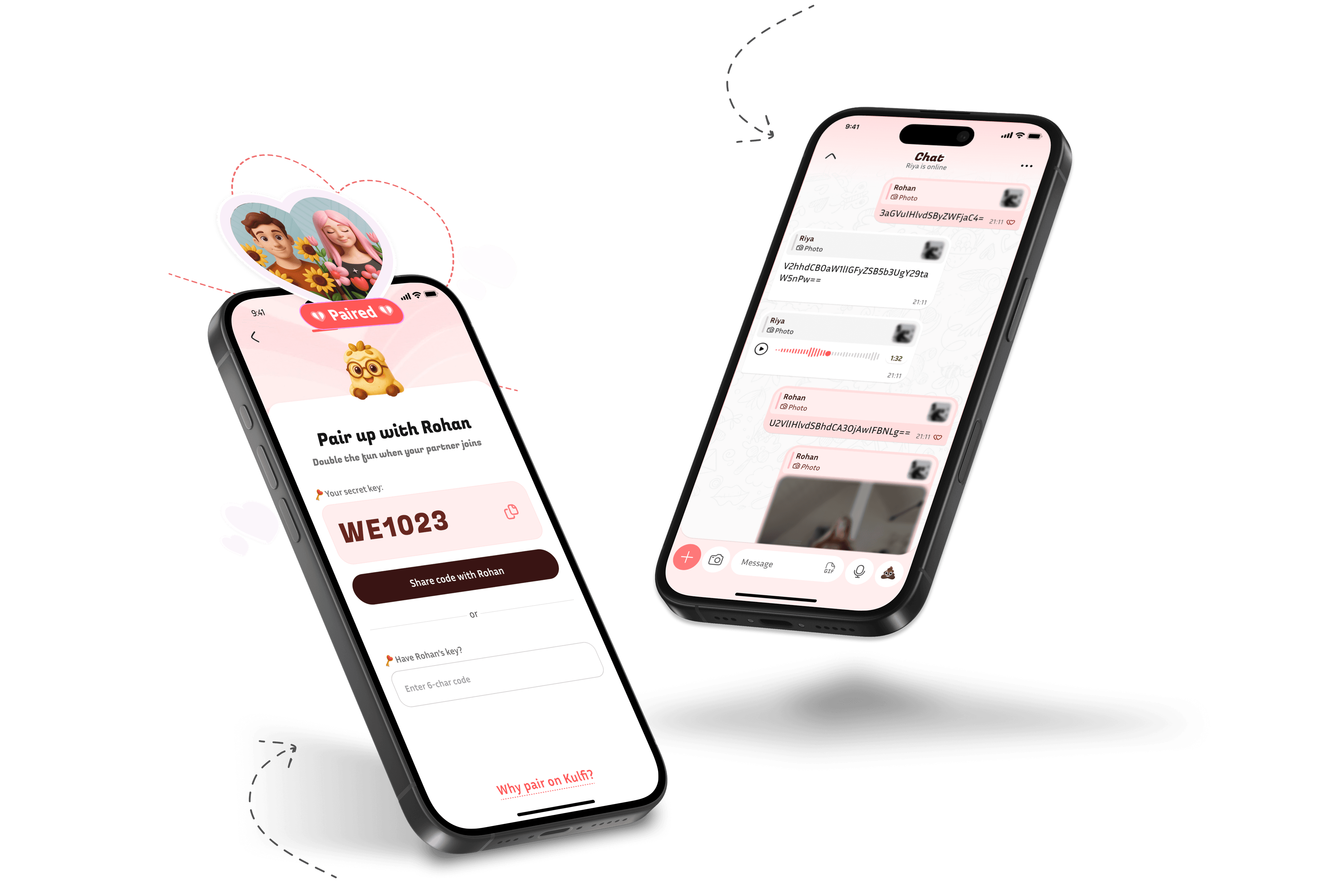 Pairing section visual